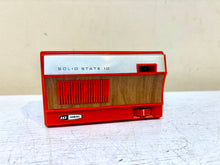 Load image into Gallery viewer, Cardinal Red 60s Ideal Unknown Model Portable AM Transistor Radio Excellent Condition Loud Clear Sounding!