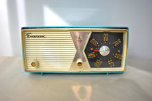 Charger l'image dans la galerie, Azure Blue 1956 Emerson Model 883 Vacuum Tube AM Radio Beauty! Rare Color and Model!