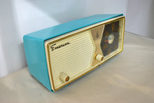 Charger l'image dans la galerie, Azure Blue 1956 Emerson Model 883 Vacuum Tube AM Radio Beauty! Rare Color and Model!