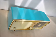 Charger l'image dans la galerie, Azure Blue 1956 Emerson Model 883 Vacuum Tube AM Radio Beauty! Rare Color and Model!