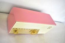 Load image into Gallery viewer, Flamingo Pink 1956 Emerson Model 927B Vacuum Tube Radio Sounds Great Excellent Condition!