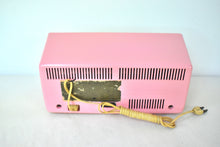 Load image into Gallery viewer, Flamingo Pink 1956 Emerson Model 927B Vacuum Tube Radio Sounds Great Excellent Condition!