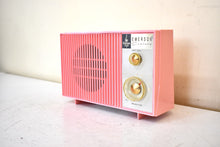 Load image into Gallery viewer, Bluetooth Ready To Go - Sassy Pink 1961 Emerson Model G-1701 AM Vacuum Tube Radio Little Blaster! Excellent Condition!