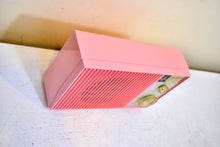 Load image into Gallery viewer, Bluetooth Ready To Go - Sassy Pink 1961 Emerson Model G-1701 AM Vacuum Tube Radio Little Blaster! Excellent Condition!