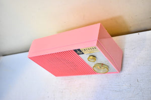 Bluetooth Ready To Go - Sassy Pink 1961 Emerson Model G-1701 AM Vacuum Tube Radio Little Blaster! Excellent Condition!