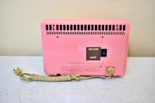 Load image into Gallery viewer, Bluetooth Ready To Go - Sassy Pink 1961 Emerson Model G-1701 AM Vacuum Tube Radio Little Blaster! Excellent Condition!