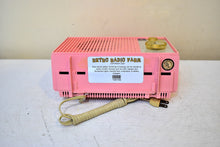 Load image into Gallery viewer, Bluetooth Ready To Go - Sassy Pink 1961 Emerson Model G-1701 AM Vacuum Tube Radio Little Blaster! Excellent Condition!