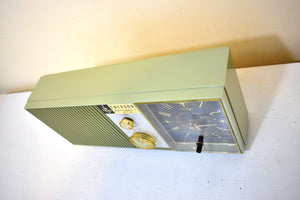 アボカド エルドラド 1962年 エマーソン ライフタイマー I モデル G-1704 AM 真空管目覚まし時計ラジオ 音がいい！いい色！