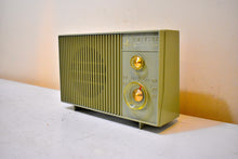 Load image into Gallery viewer, Bluetooth Ready To Go - Eldorado Avocado 1961 Emerson Model G-1701 AM Vacuum Tube Radio Little Blaster! Excellent Condition!