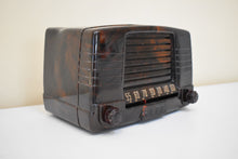 Load image into Gallery viewer, Marbly Brown Mocha Swirl 1949 FADA Model 855 Coloradio AM Vacuum Tube Radio Sounds Great!