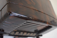 Load image into Gallery viewer, Marbly Brown Mocha Swirl 1949 FADA Model 855 Coloradio AM Vacuum Tube Radio Sounds Great!