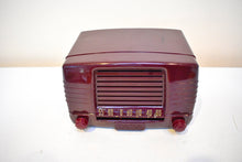 Load image into Gallery viewer, Burgundy Red  1949 FADA Model 855 Coloradio AM Vacuum Tube Radio Sounds Great!