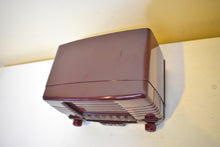 Load image into Gallery viewer, Burgundy Red  1949 FADA Model 855 Coloradio AM Vacuum Tube Radio Sounds Great!