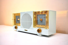 Charger l&#39;image dans la galerie, Celeste Blue Mid Century 1954 Firestone Model 4-A-127 Vacuum Tube AM Radio Cool Model Rare Color!