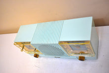 Charger l&#39;image dans la galerie, Celeste Blue Mid Century 1954 Firestone Model 4-A-127 Vacuum Tube AM Radio Cool Model Rare Color!