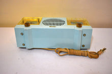 Charger l&#39;image dans la galerie, Celeste Blue Mid Century 1954 Firestone Model 4-A-127 Vacuum Tube AM Radio Cool Model Rare Color!