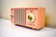 Load image into Gallery viewer, Bluetooth Ready To Go - Carnation Pink 1959 General Electric Model T-125 AM Vacuum Tube Radio Sounds Great Excellent Condition!