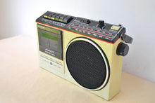 Load image into Gallery viewer, GenX 80s Retro General Electric GE Model 3-5244A AM FM Cassette Stereo Mini Boombox Radio! Sounds Great Excellent Condition!