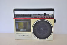 Load image into Gallery viewer, GenX 80s Retro General Electric GE Model 3-5244A AM FM Cassette Stereo Mini Boombox Radio! Sounds Great Excellent Condition!