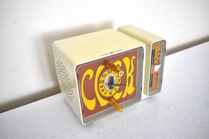 GROOVY 1969 General Electric C3300A AM Solid State Transistor Alarm Clock Radio It's Dynamite!