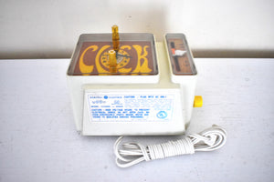 GROOVY 1969 General Electric C3300A AM Solid State Transistor Alarm Clock Radio It's Dynamite!