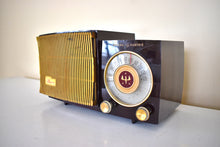 Load image into Gallery viewer, Burgundy Marble Swirly 1955 General Electric Model 475 AM Vacuum Tube Radio Real Charmer! Excellent Condition!