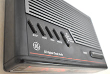 Load image into Gallery viewer, Matte Black 1980s General Electric Model 7-4614A AM FM Digital Alarm Clock Radio! Excellent Condition!