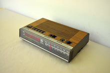 Load image into Gallery viewer, Wood Grain 1980s General Electric Model 7-4624B AM FM Digital Alarm Clock Radio! Excellent Condition!