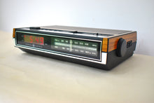 Load image into Gallery viewer, Wood Grain 1980s General Electric Model 7-4630C AM FM Digital Alarm Clock Radio! Excellent Condition!
