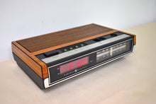 Load image into Gallery viewer, Wood Grain 1980s General Electric Model 7-4630C AM FM Digital Alarm Clock Radio! Excellent Condition!
