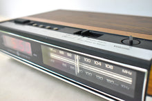 Load image into Gallery viewer, Wood Grain 1980s General Electric Model 7-4630C AM FM Digital Alarm Clock Radio! Excellent Condition!