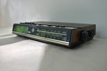 Load image into Gallery viewer, Wood Grain 1980s General Electric Model 7-4638B AM FM Digital Alarm Clock Radio! Excellent Condition!