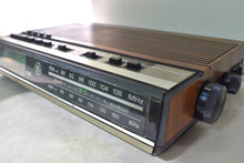Load image into Gallery viewer, Wood Grain 1980s General Electric Model 7-4638B AM FM Digital Alarm Clock Radio! Excellent Condition!