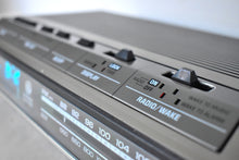 Load image into Gallery viewer, Wood Grain 1980s General Electric Model 7-4942B AM FM Digital Alarm Clock Radio! Excellent Condition!