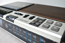Load image into Gallery viewer, Wood Grain 1980s General Electric Model 7-4956B AM FM Digital Alarm Clock Radio! Excellent Condition!