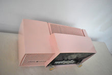 Load image into Gallery viewer, Princess Pink 1957 General Electric Model 913D Vacuum Tube AM Clock Radio Excellent Shape! Sounds Fantastic!