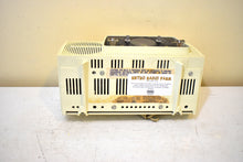 Load image into Gallery viewer, Alpine White 1959 General Electric Model 913D Vacuum Tube AM Clock Radio Excellent Shape! Sounds Fantastic!