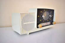 Load image into Gallery viewer, Bluetooth Ready To Go - Snow White 1959 General Electric Model 913D Vacuum Tube AM Radio Beauty! Sounds Great!
