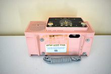 Load image into Gallery viewer, Princess Pink Mid Century 1959 General Electric Model 914D Vacuum Tube AM Clock Radio Popular Model! Excellent Plus Condition!