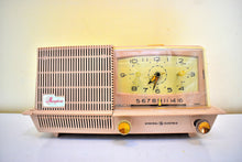Load image into Gallery viewer, Powder Pink 1960 GE General Electric Model C-428 AM Vintage Radio Excellent Condition! Sounds Great!