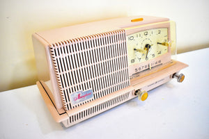 Powder Pink 1960 GE General Electric Model C-428 AM Vintage Radio Excellent Condition! Sounds Great!
