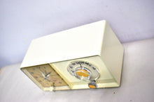Load image into Gallery viewer, Beige Ivory Vintage 1964 General Electric Model C-403C AM Vacuum Tube Clock Radio Sounds Great!