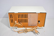 Load image into Gallery viewer, Beige Ivory Vintage 1964 General Electric Model C-403C AM Vacuum Tube Clock Radio Sounds Great!