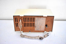 Load image into Gallery viewer, Beige Ivory 1964 General Electric Model C-404C Vacuum Tube AM Clock Radio Excellent Condition! Sounds Great!