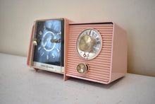 Load image into Gallery viewer, Chiffon Pink 1958 GE General Electric Model C-406A AM Vintage Vacuum Tube Radio Little Cutie in Excellent Condition!