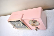 Load image into Gallery viewer, Chiffon Pink 1958 GE General Electric Model C-406A AM Vintage Vacuum Tube Radio Little Cutie in Excellent Condition!