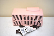 Load image into Gallery viewer, Chiffon Pink 1958 GE General Electric Model C-406A AM Vintage Vacuum Tube Radio Little Cutie in Excellent Condition!