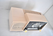 Load image into Gallery viewer, Duchess Pink Mid Century 1959 General Electric Model C-434B Vacuum Tube AM Clock Radio Beauty Sounds Fantastic Excellent Color!