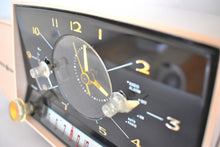 Load image into Gallery viewer, Duchess Pink Mid Century 1959 General Electric Model C-434B Vacuum Tube AM Clock Radio Beauty Sounds Fantastic Excellent Color!