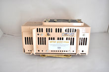 Load image into Gallery viewer, Duchess Pink Mid Century 1959 General Electric Model C-434B Vacuum Tube AM Clock Radio Beauty Sounds Fantastic Excellent Color!